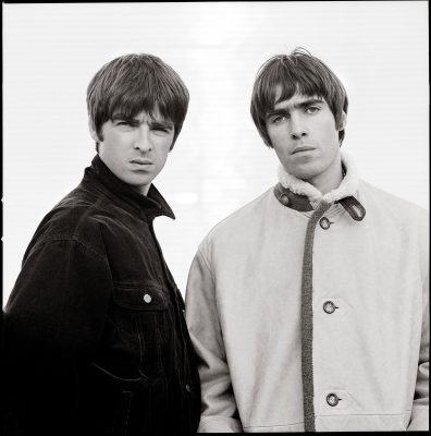 Noel and Liam Gallagher of the British rock band, Oasis, the subject of the documentary “Oasis: Supersonic,” which depicts the band’s tumultuous rise to fame. PHOTO COURTESY JILL FURMANOVKSY