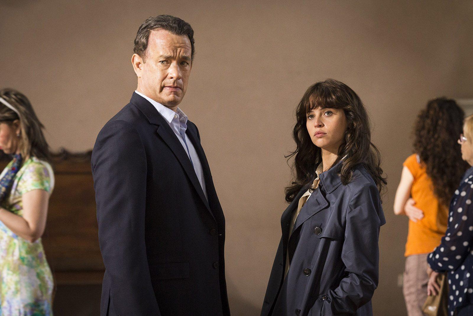Tom Hanks as Robert Langdon and Felicity Jones as Sienna Brooks in “Inferno.” PHOTO COURTESY JONATHAN PRIME