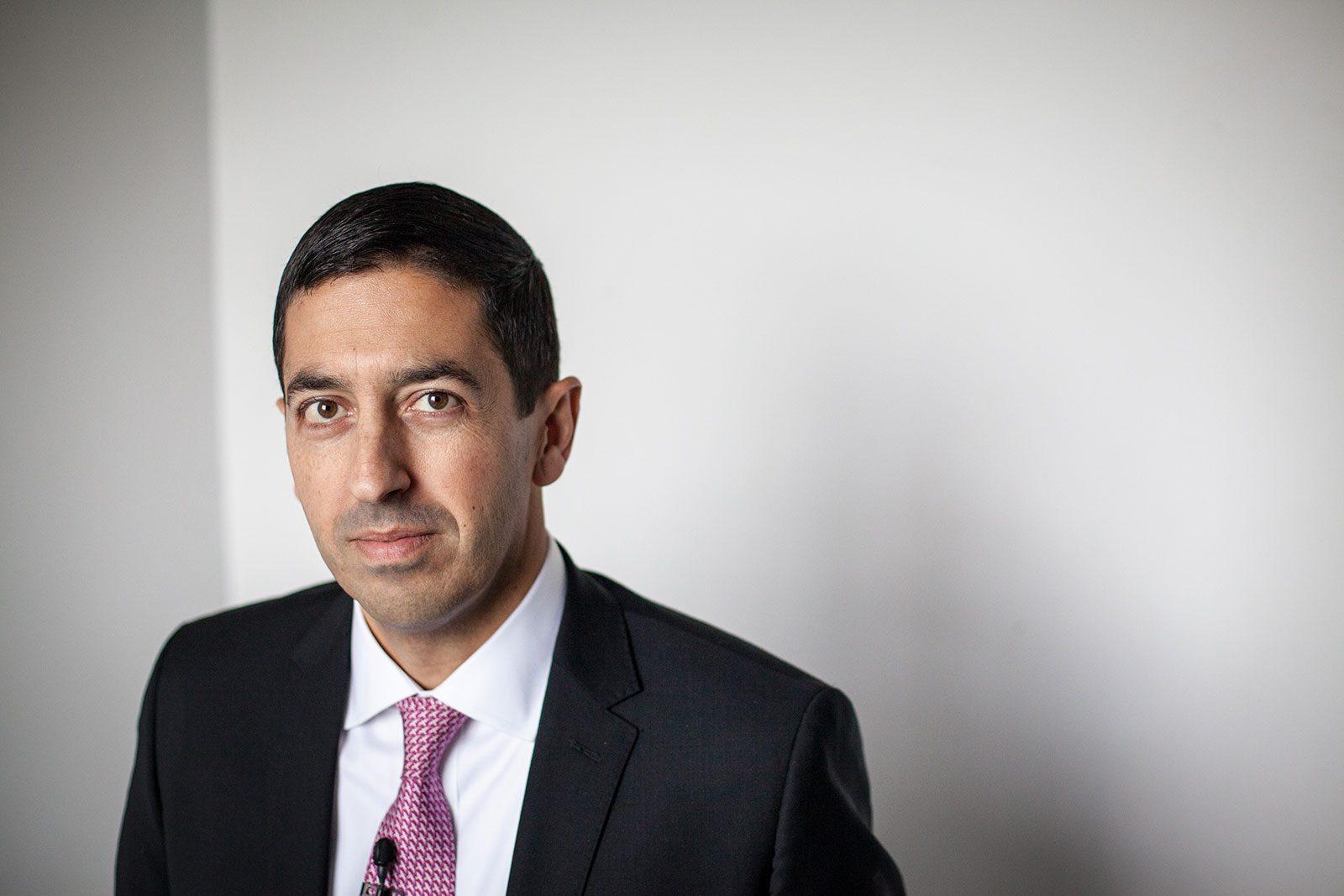 Sandro Galea, dean of the Boston University School of Public Health, opened a panel focused on the eradication of AIDS Monday. COURTESY OF FLICKR