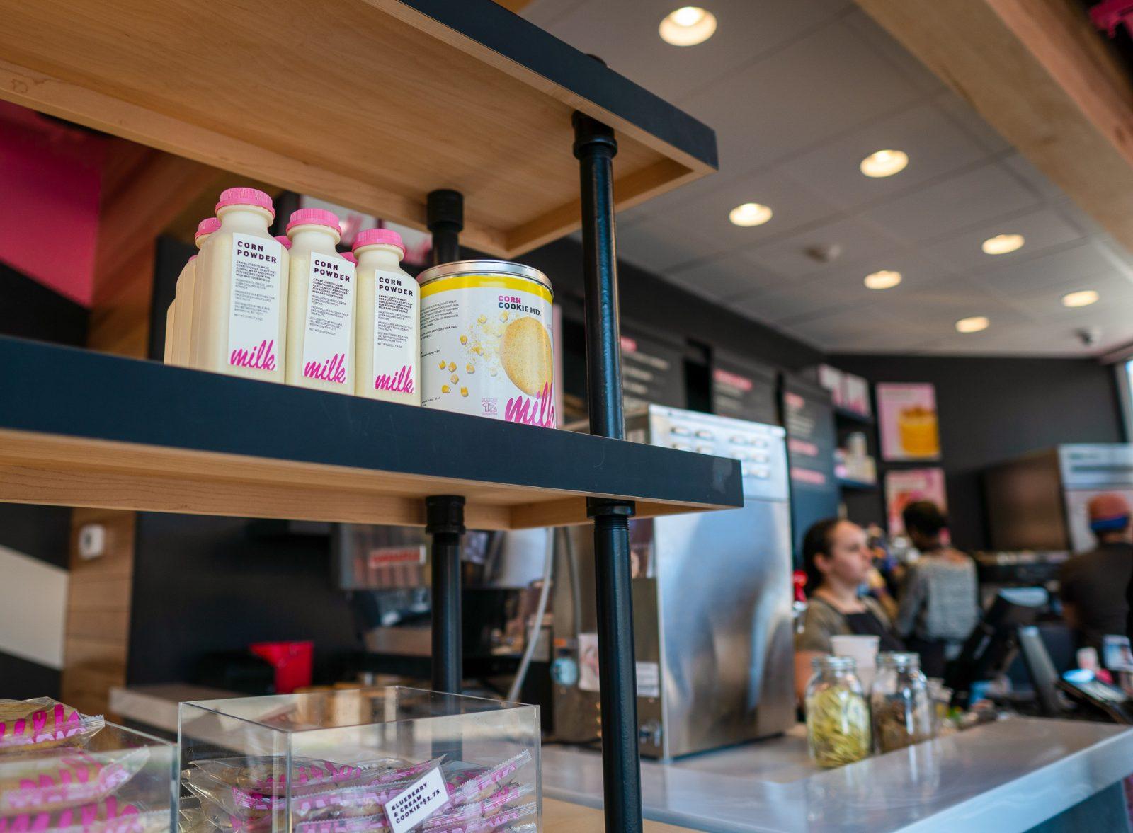 Milk Bar in Harvard Square. Milk Bar opened a new location in Cambridge on Feb. 2, drawing large crowds. SOPHIE PARK/ DAILY FREE PRESS STAFF