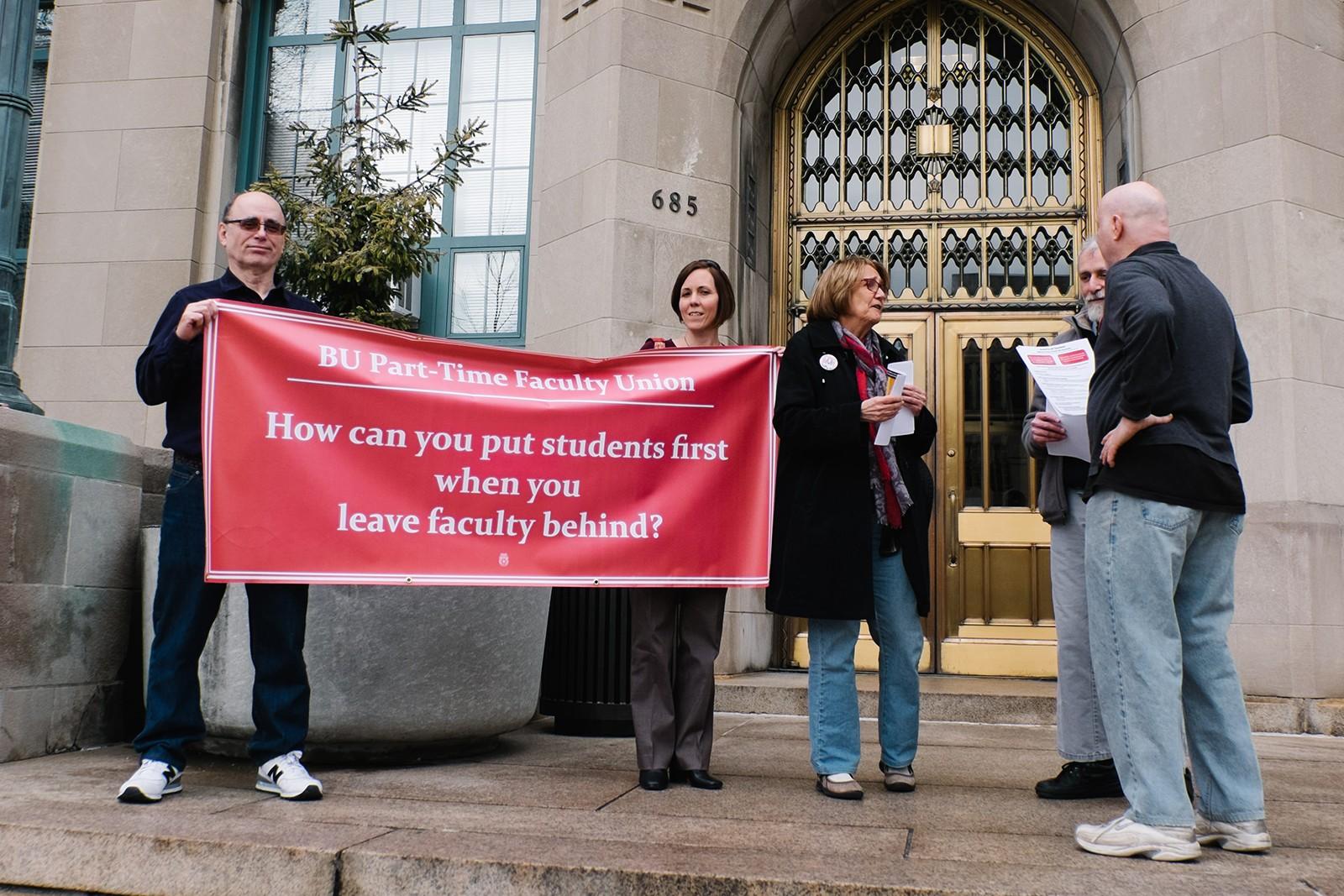 A contract agreement was reached for BU adjunct faculty Thursday after the final series of negotiation sessions concluded Wednesday afternoon. PHOTO BY BRIAN SONG/DAILY FREE PRESS STAFF