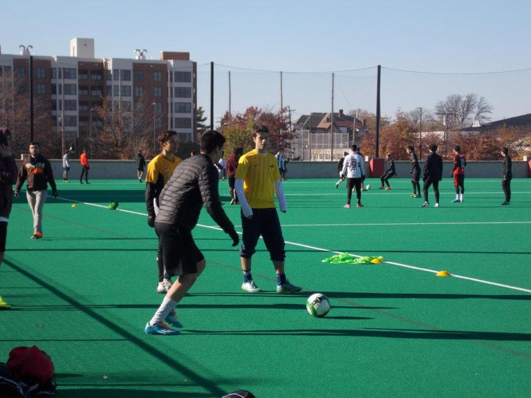 Alianza Latina, in collaboration with Questrom Latino and the BU Brazilian Association, held a Latino Soccer Tournament last November. PHOTO BY ELIZA SHAW/DFP FILE PHOTO