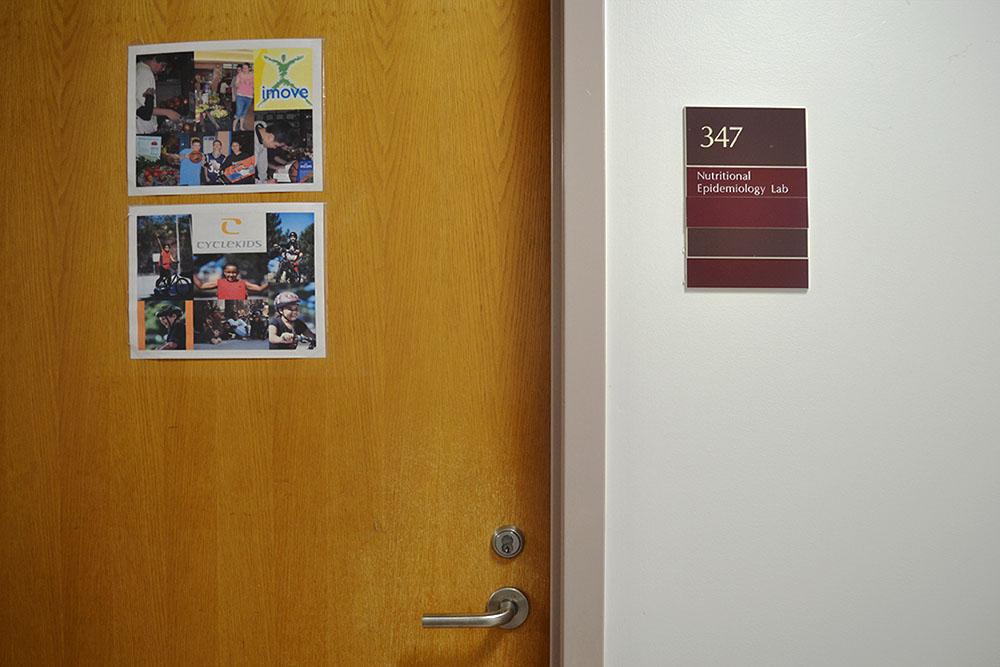 Entrance to the Nutritional Epidemiology Lab at Boston University’s Sargent College. The lab is currently working on research involving patients with both binge-eating disorders and type-two diabetes. BAYLE VINES/DFP STAFF