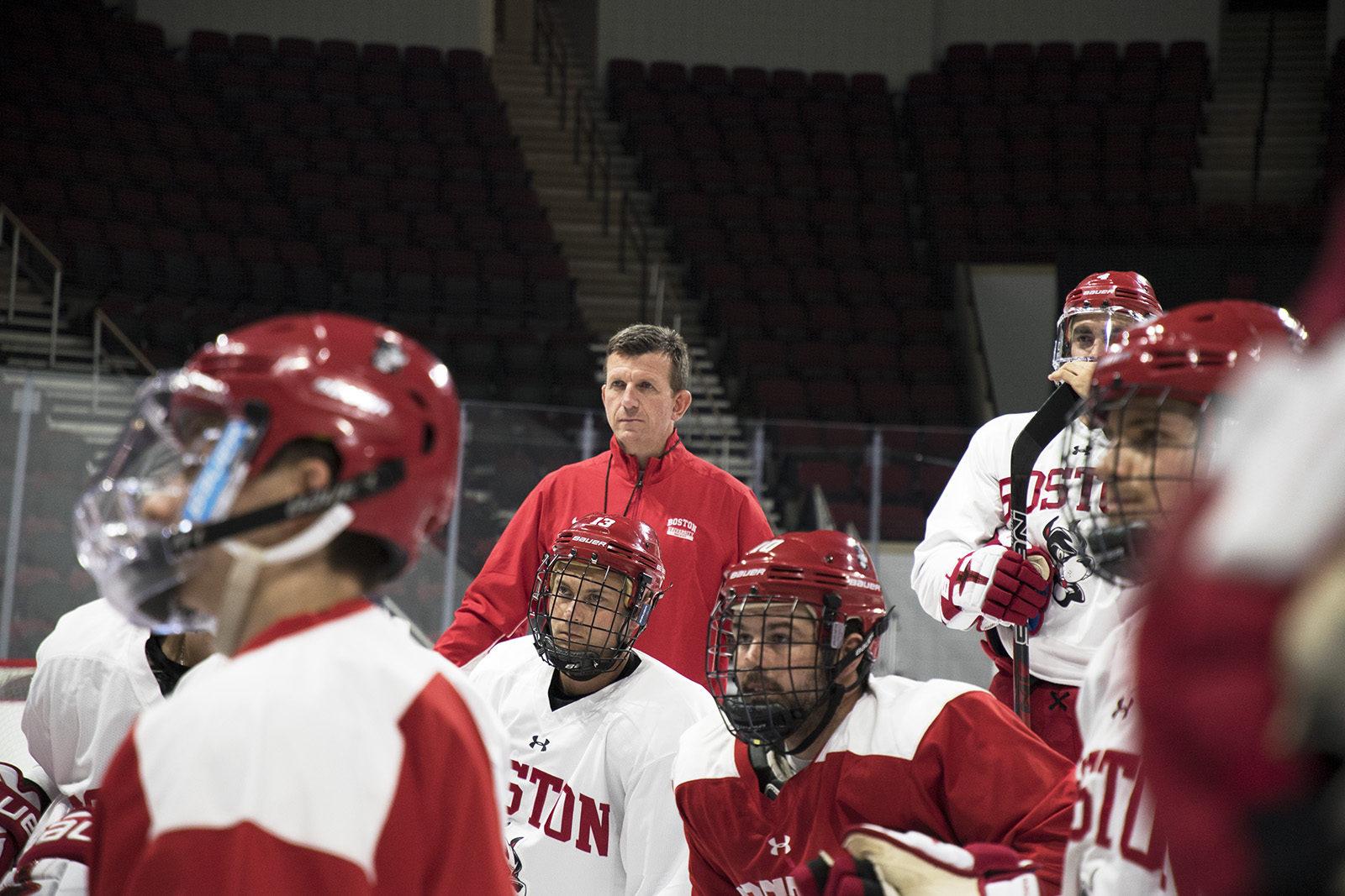 Len Quesnelle has returned to the college coaching ranks. PHOTO BY CHLOE GRINBERG/ DAILY FREE PRESS STAFF