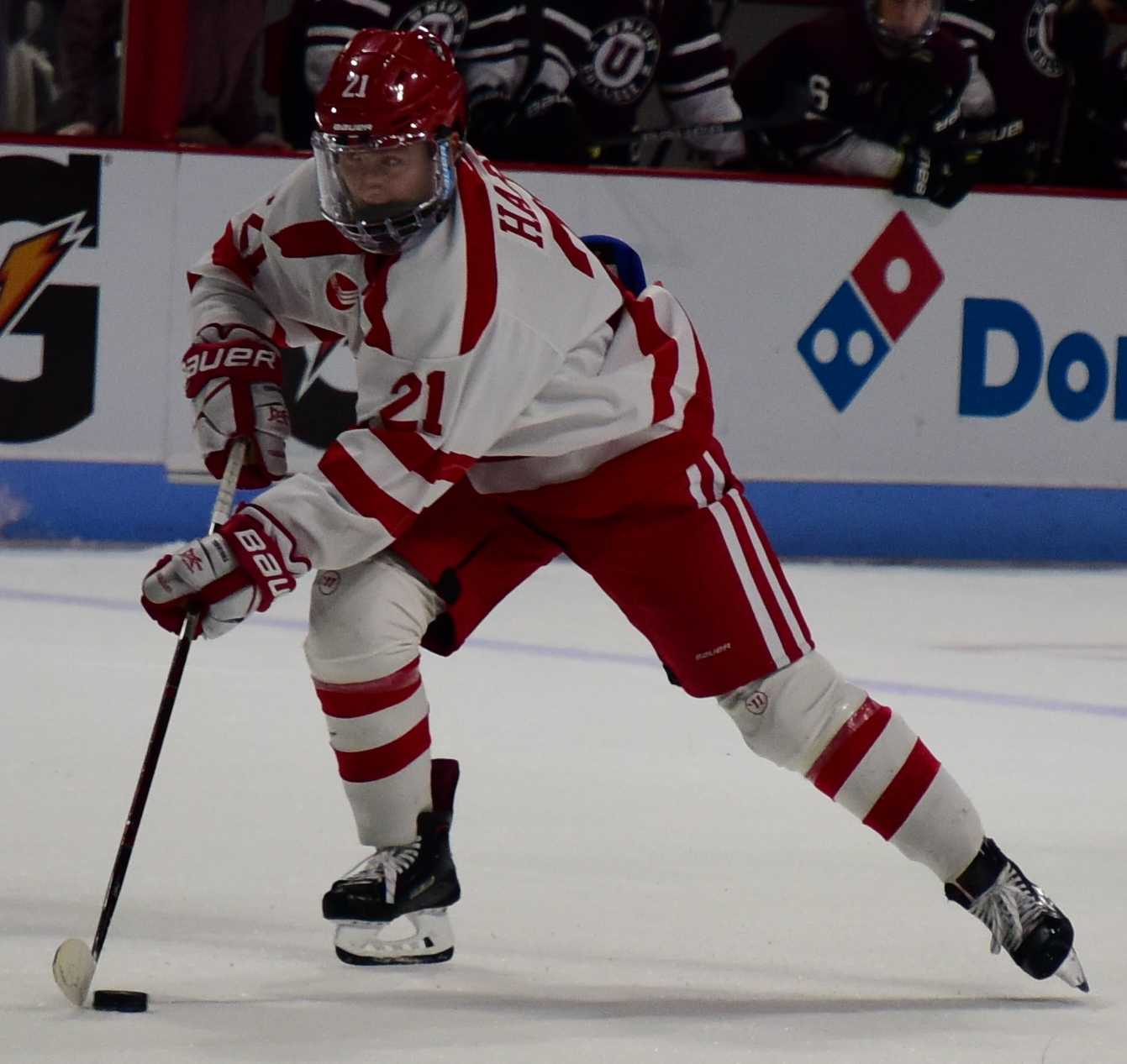 Sophomore forward Patrick Harper currently leads the team with six points.  PHOTO BY CHLOE GRINBERG/ DAILY FREE PRESS STAFF