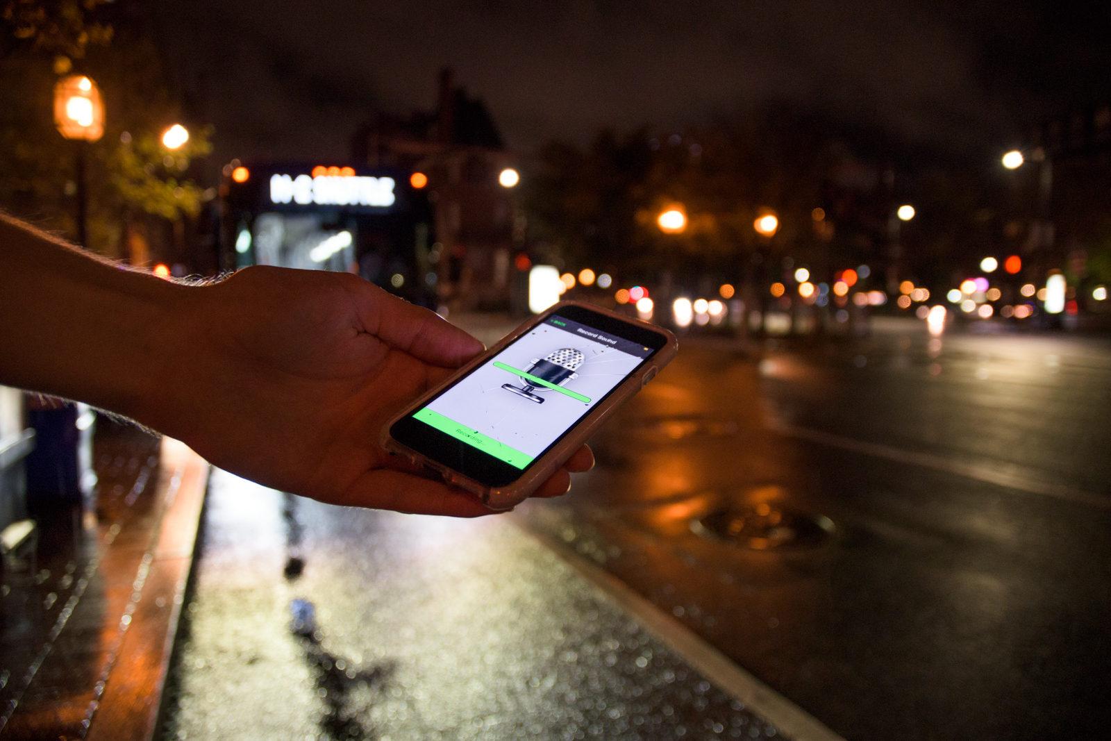 Harvard University graduate student Erica Walker creates app NoiseScore based on her research of noise pollution. PHOTO BY CHLOE GRINBERG/ DAILY FREE PRESS STAFF