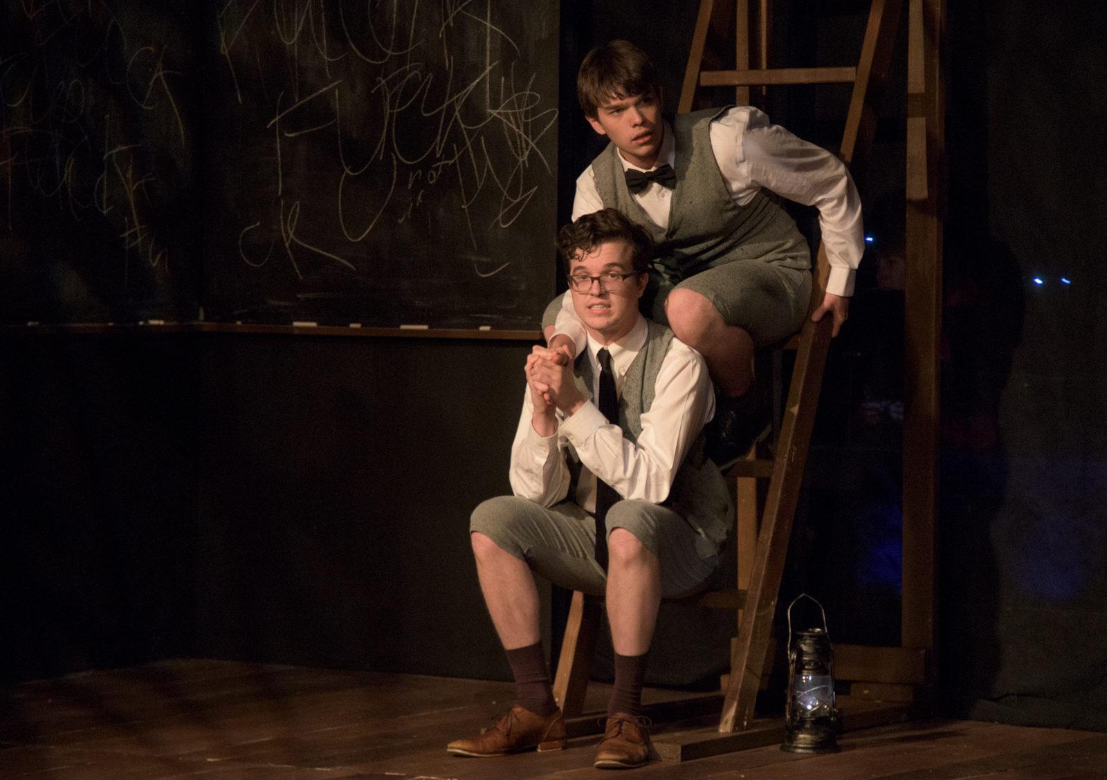 Zach Schiffman directs BU on Broadway’s production of “Spring Awakening” at the student theater at Agganis Nov. 16-17. PHOTOS BY CHLOE GRINBERG/ DAILY FREE PRESS STAFF