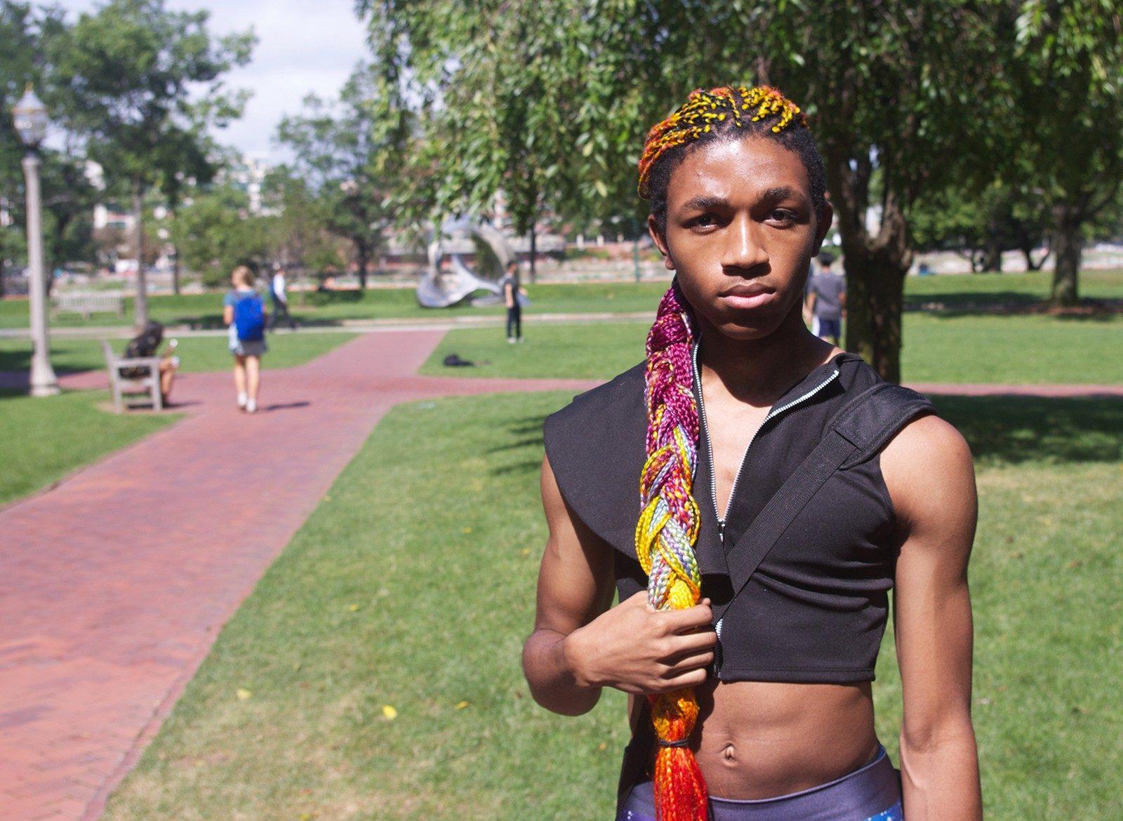 Dev Blair is the creator of the #PoorAtAPrivateUniversity campaign and a performance artist at Boston University. PHOTO BY ADRIANA DIAZ/ DFP FILE PHOTO