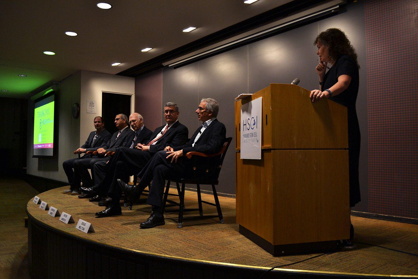 A panel of scientists, clinicians and executives discuss stem cell-derived therapies for diabetic patients during the HUBweek: A Quantum Leap in Diabetes Treatment discussion. PHOTO BY CHLOE GRINBERG/ DAILY FREE PRESS CONTRIBUTOR