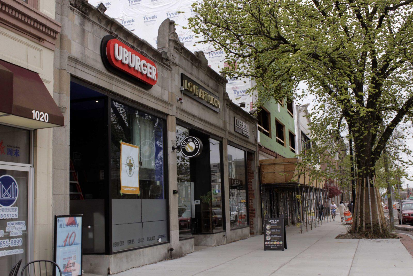 The former location of UBurger at 1022 Commonwealth Ave. A new Mexican restaurant, Taqueria el Barrio, is set to open in this location by the end of the month. RACHEL SHARPLES/ DFP STAFF