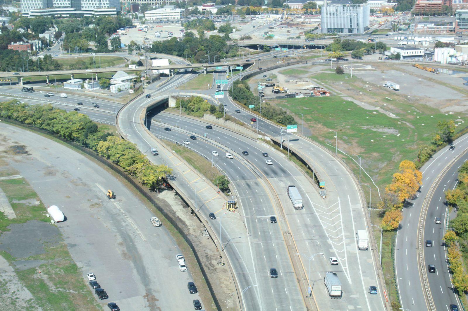 The Massachusetts Turnpike. The Allston I-90 Multimodal project is expected to begin construction in late 2027. ISABELLE OLAND/DFP PHOTOGRAPHER