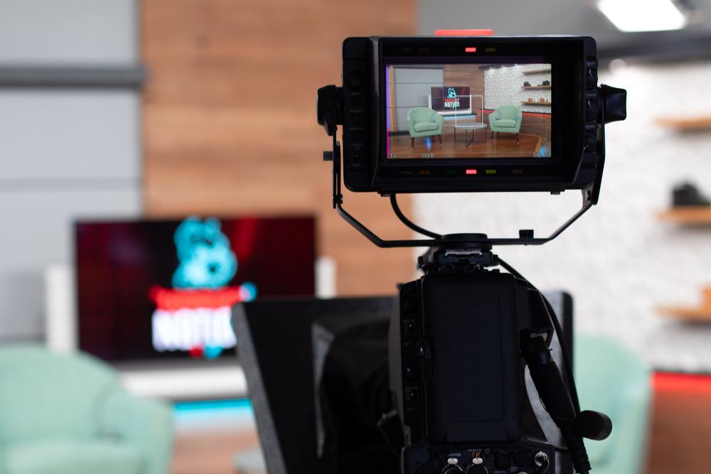 Studio West in COM seen through a camera. BU finished a nine-month renovation of Studio West and Studio East. HALEY ALVAREZ-LAUTO/DFP PHOTOGRAPHER