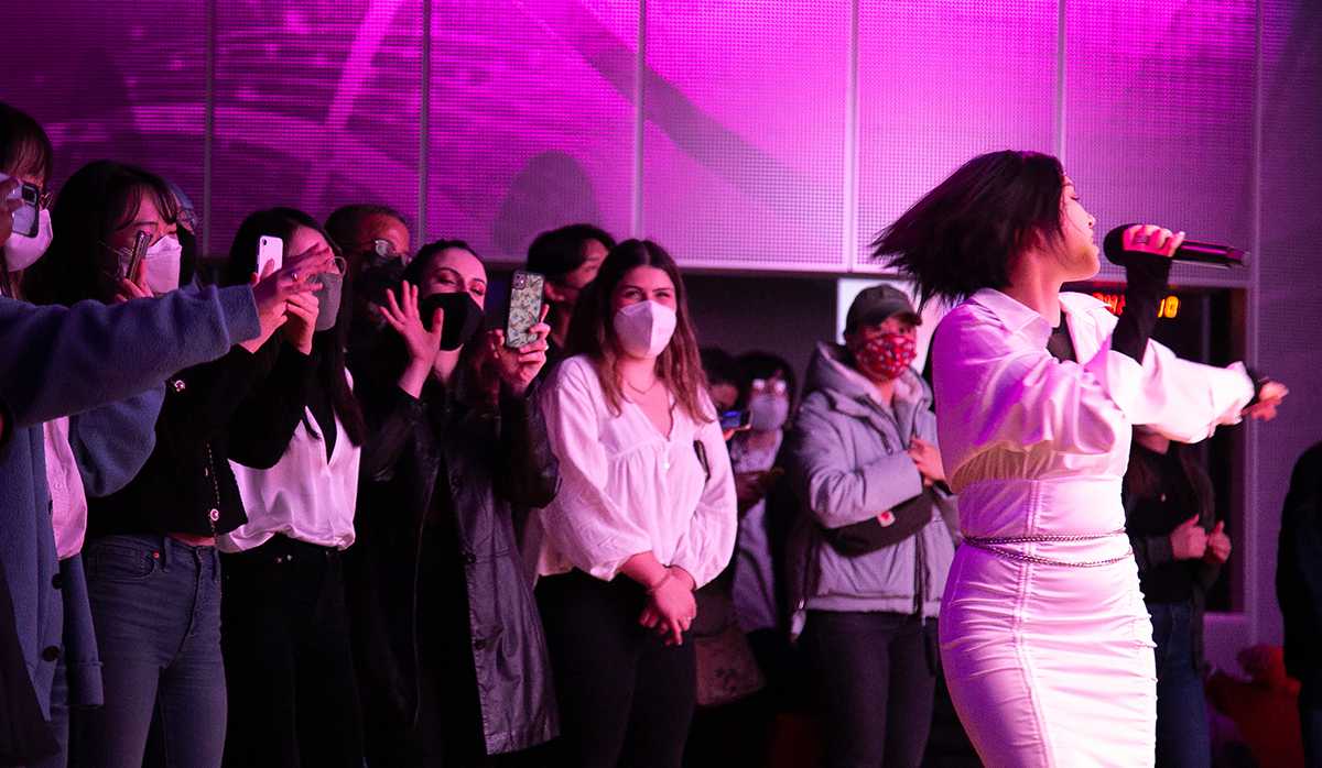 HEESU Tiny Desk concert at WBUR CitySpace