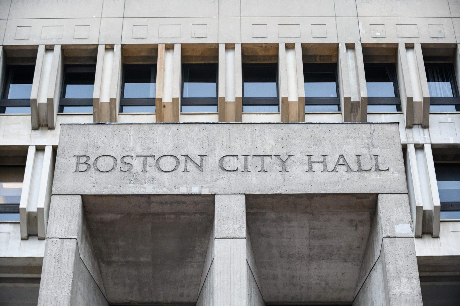 Boston City Hall. During the Boston City Council meeting today, councilors discussed accepting an American Rescue Plan Act grant, creating a committee for domestic violence and sexual assault and recognizing Indigenous Peoples’ Day. ANDREW BURKE-STEVENSON/DFP PHOTOGRAPHER