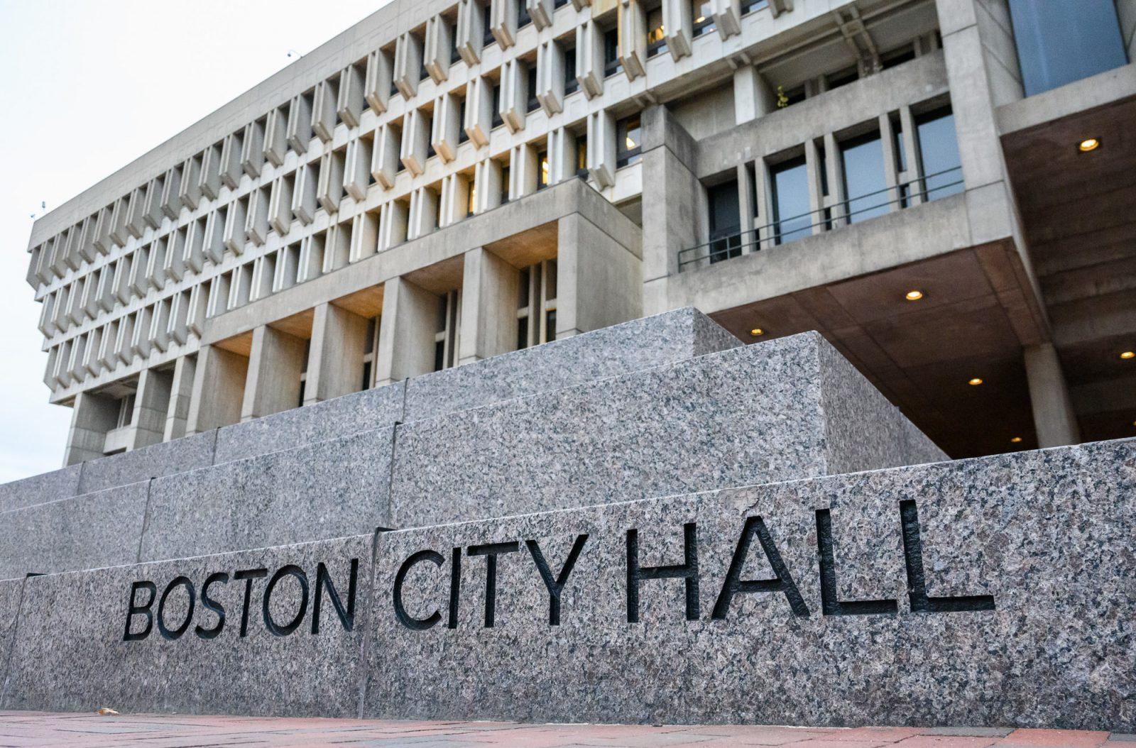 Boston City Hall. On Oct. 8, Mayor Michelle Wu signed an executive order to implement the Boston Climate Council, which will be responsible for developing the city’s next phase of the Climate Action Plan. ANDREW BURKE-STEVENSON/DFP PHOTOGRAPHER