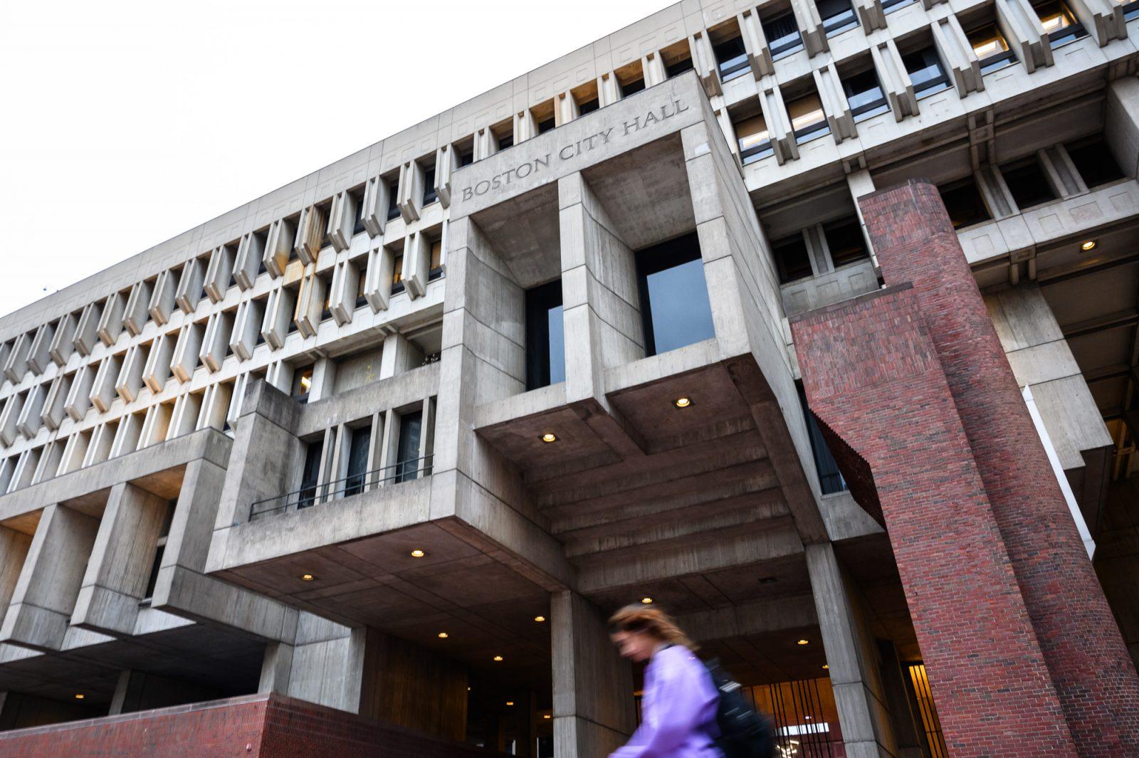 Boston City Hall. The city hall building, which was constructed in 1968, was designated as an official historic landmark on Jan. 24. ANDREW BURKE-STEVENSON/DFP PHOTOGRAPHER 
