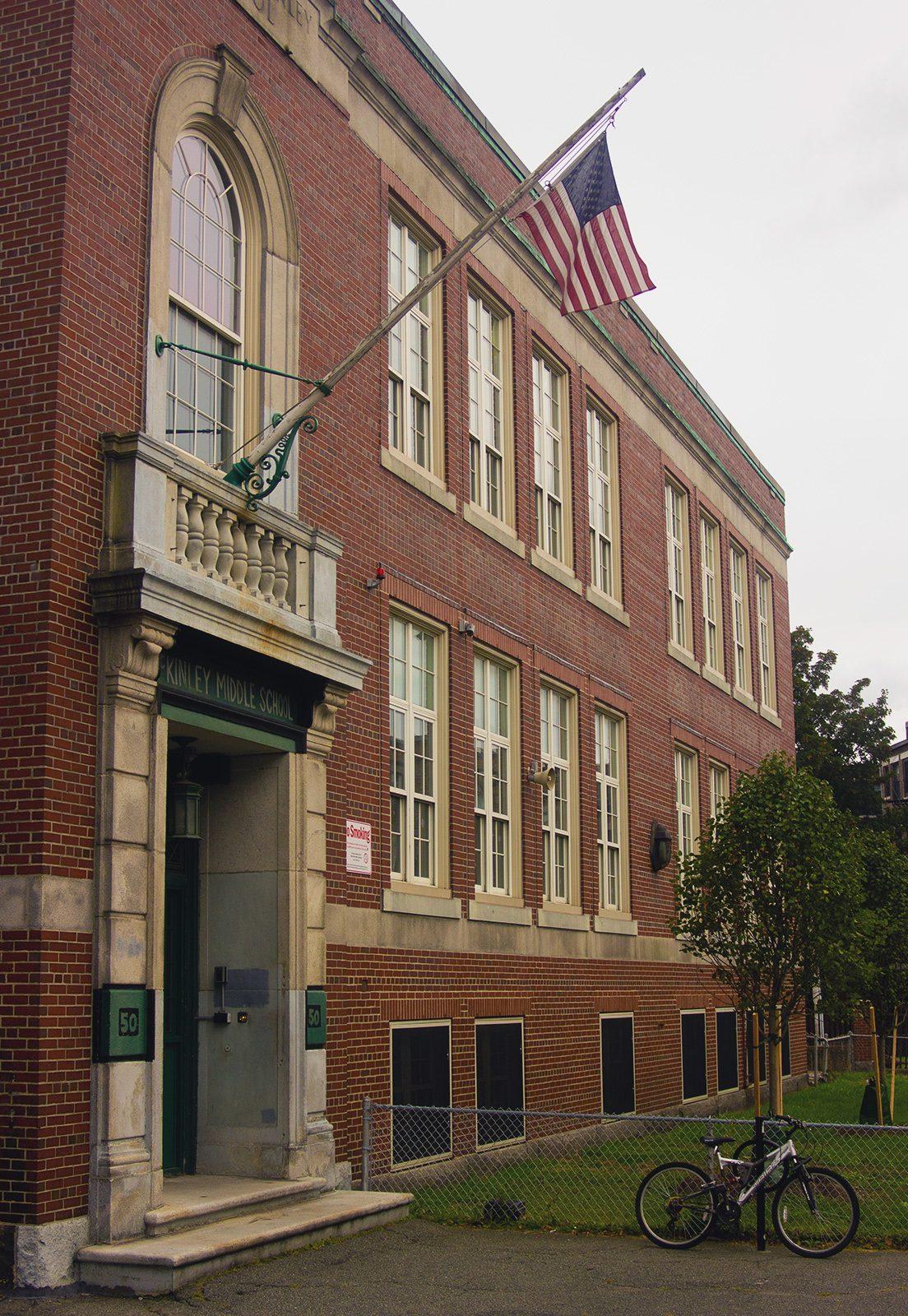 William McKinley School on Saint Marys Street. The Boston Saves program is providing kindergarteners in Boston’s public schools with a preseeded savings account in an effort to encourage saving. CONOR KELLEY/ DAILY FREE PRESS STAFF