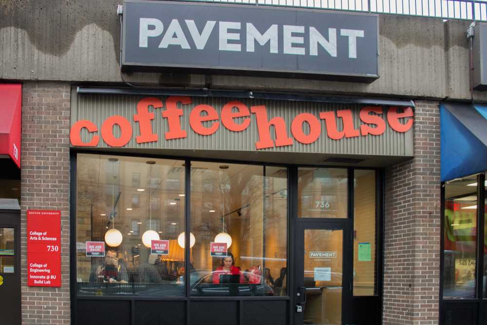 Pavement Coffeehouse at Boston University. Pavement reopened on Jan. 15 after closing last August for building integrity construction. MARIA CORDOVA/DFP PHOTOGRAPHER