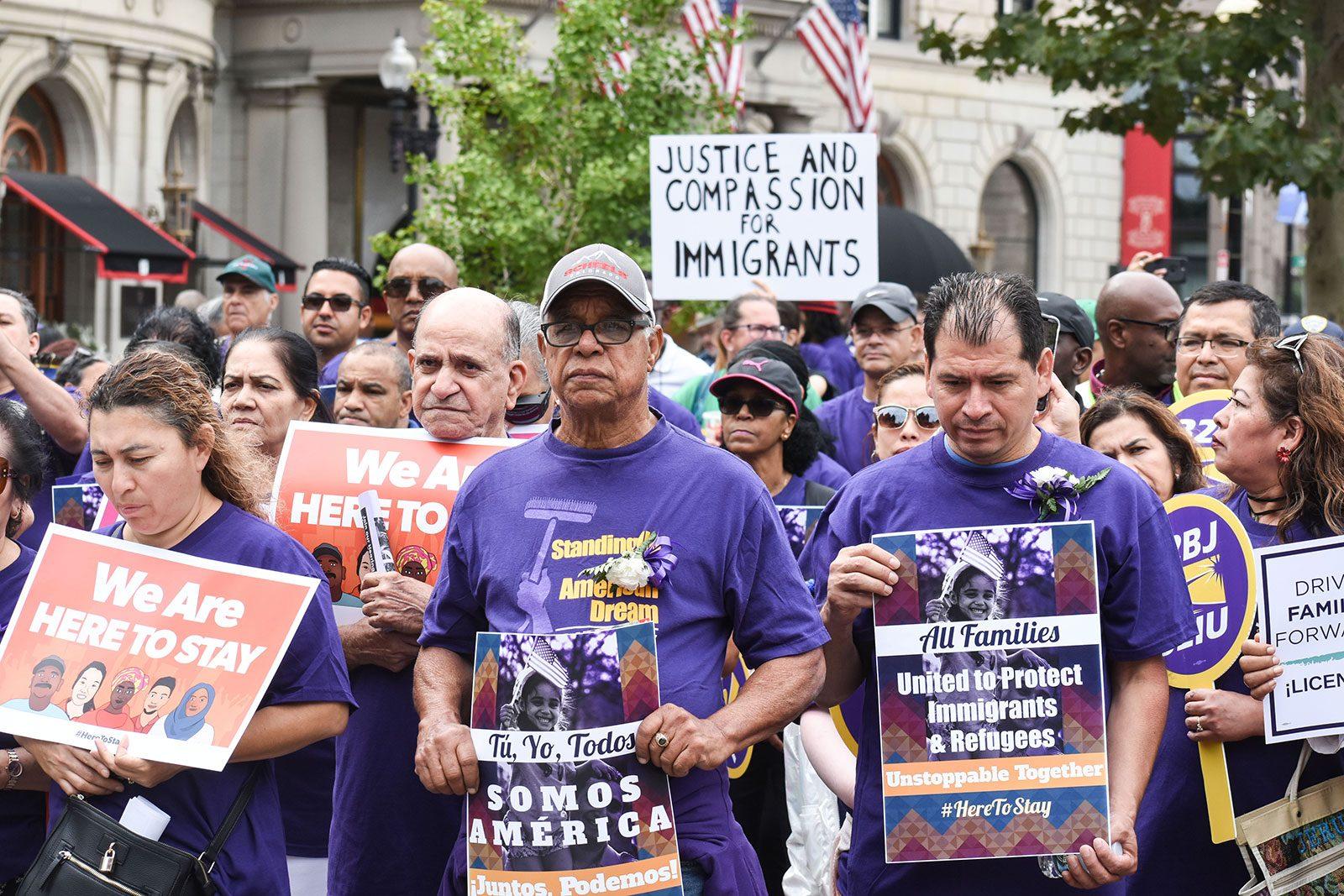 New England service workers’ union rallies for Labor Day