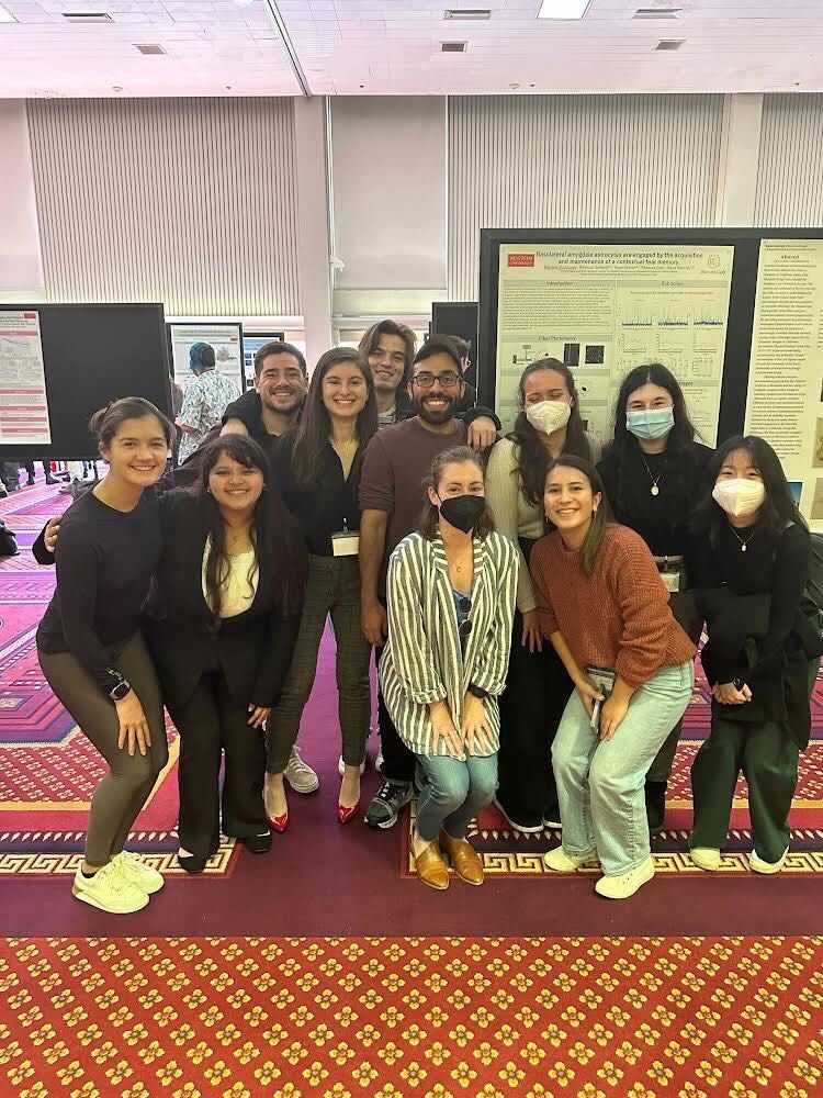 Neuroscientist Steve Ramirez and his research team pose for a picture. Ramirez’s lab received a $1.15 million grant, which Ramirez says will help him open his memory neuroscience research to students of all backgrounds. PHOTO COURTESY OF THE RAMIREZ GROUP