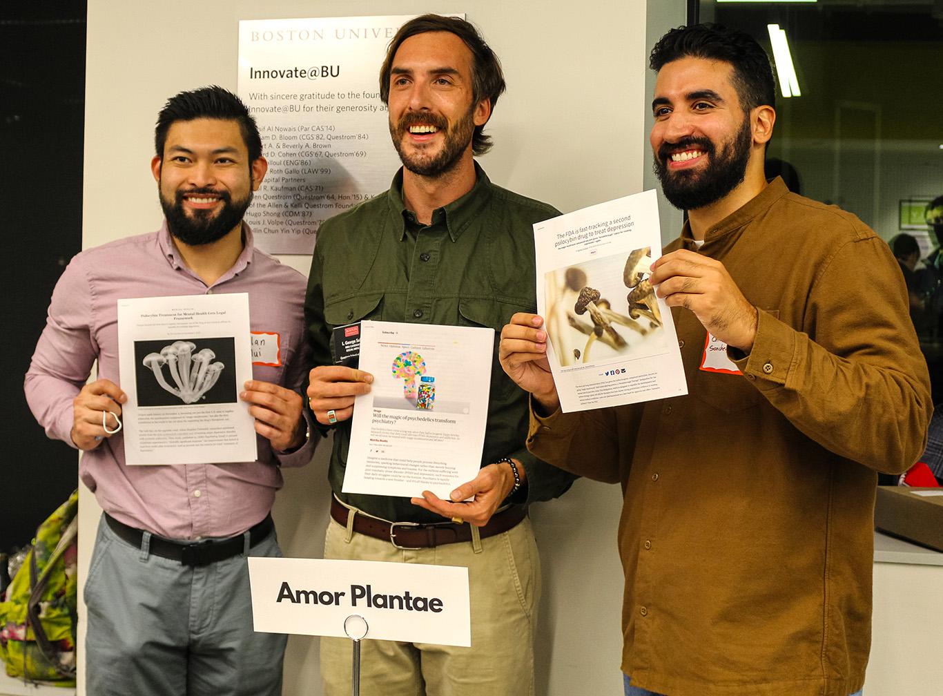 Amor Plantae, whose initiative aims to treat mental health patients through plant-based medicines, was selected as the audience favorite in the Boston University BUild Lab’s Wellbeing: Reimagined, Renewed, Revitalized Challenge. COURTESY OF GEENA GRANT
