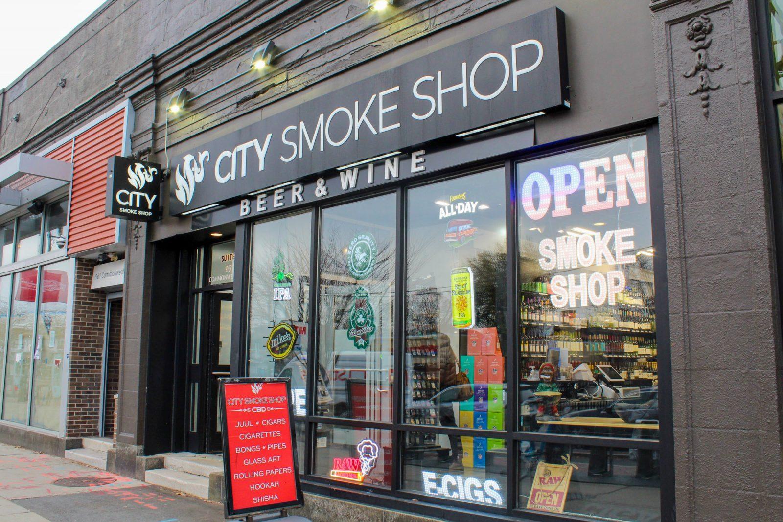 City Smoke Shop on Commonwealth Avenue. People born on or after March 1, 2004 will no longer be able to purchase nicotine products in Newton following a nicotine sales ordinance  which took effect March 1. SARAH CRUZ/DFP PHOTOGRAPHER
