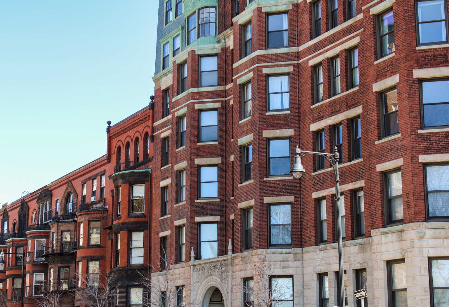 Brownstone apartments in Boston