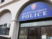 The Boston University Police sign.