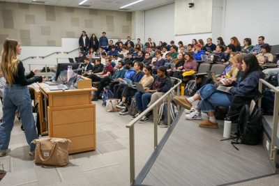 A Boston University Student Government meeting on March 20.