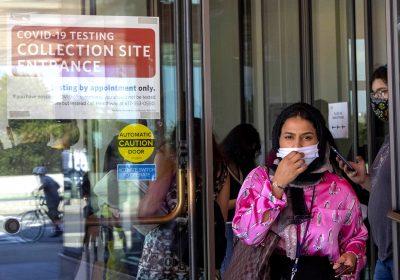 person exiting 808 testing site