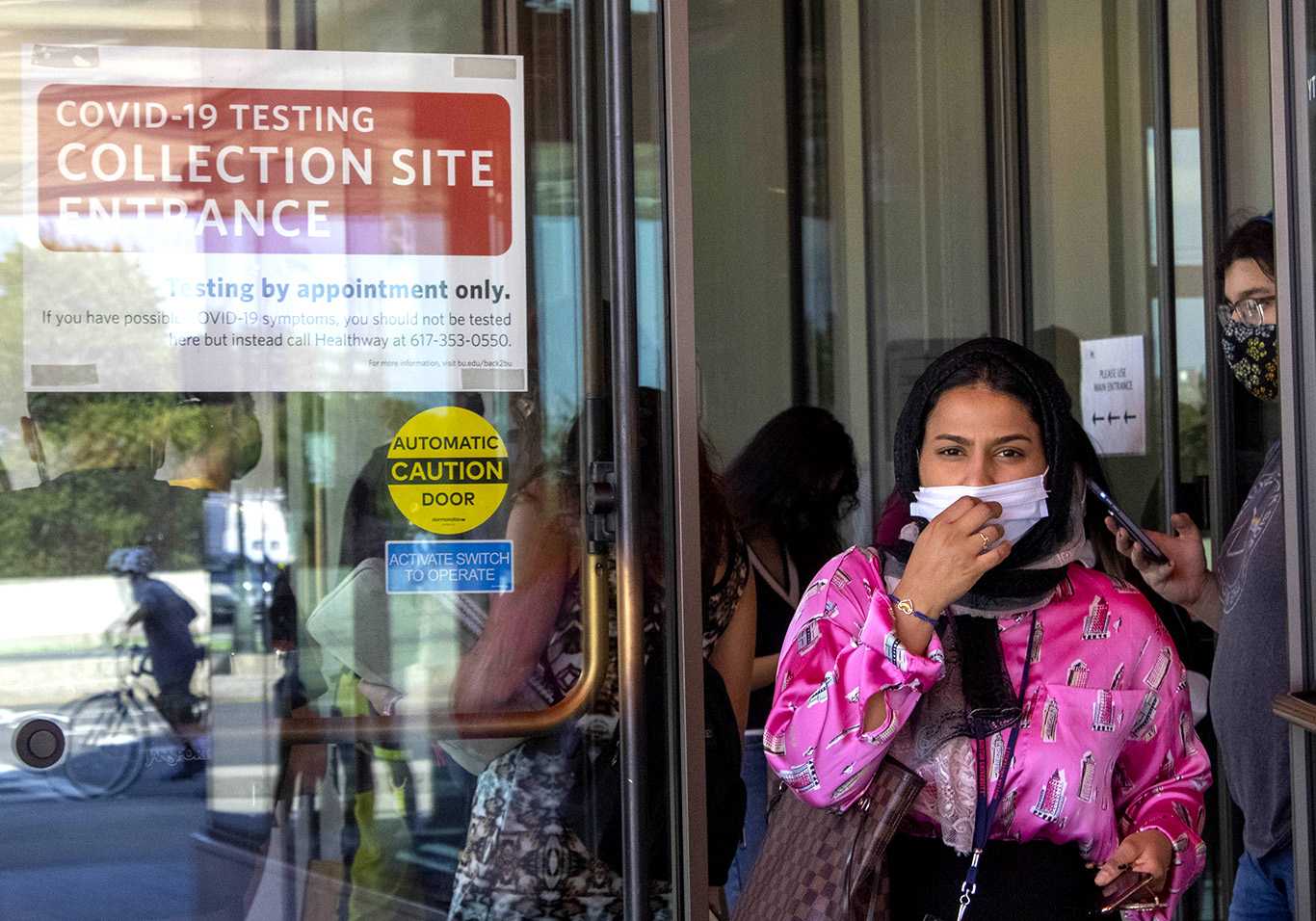person exiting 808 testing site