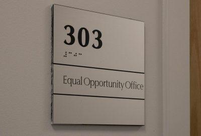 BU Equal Opportunity office sign