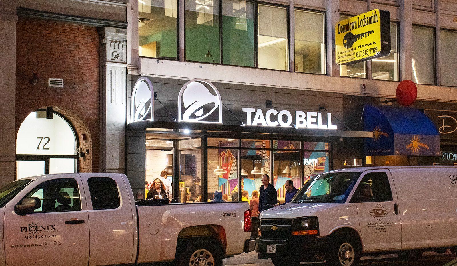 A new Taco Bell location opened on Friday in Boston’s Downtown Crossing. DAPHNE ANG/ DAILY FREE PRESS STAFF