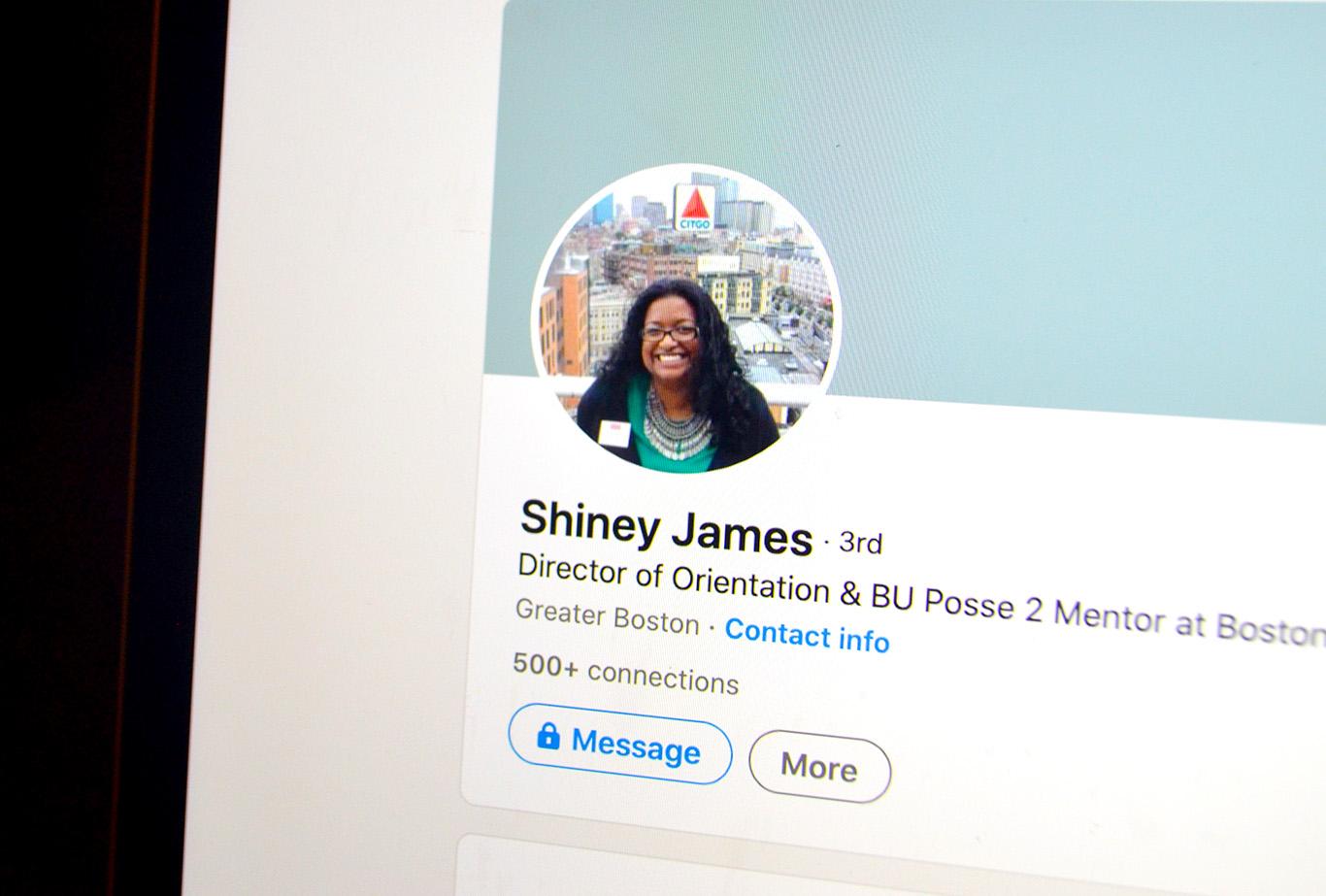Shiney James, Boston University’s Director of Orientation, introduces thousands of students to Comm Ave every summer, but some of her student employees claim she verbally berated and demeaned them while working for her. ILLUSTRATION BY COLBI EDMONDS/ DAILY FREE PRESS STAFF
