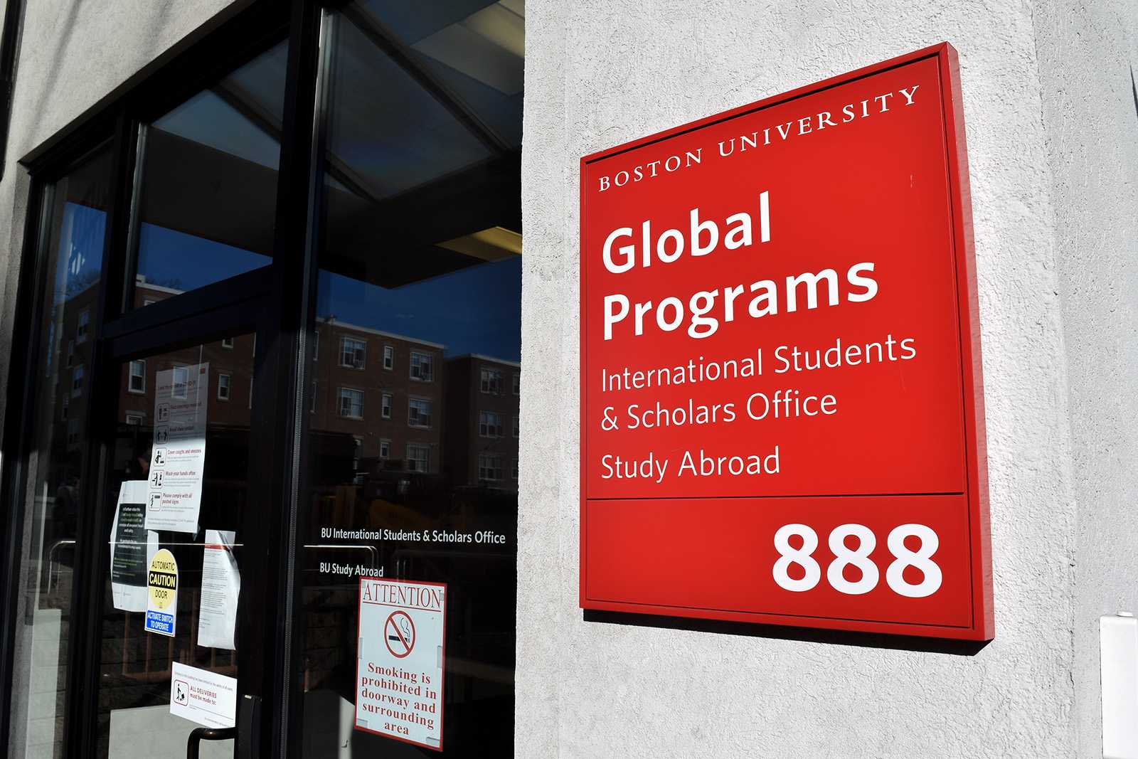 Boston University International Students and Scholars Office. International students faced difficulties returning to campus due to travel restrictions and experienced challenges with ISSO over winter break. SOPHIA FLISSLER/ DAILY FREE PRESS STAFF 