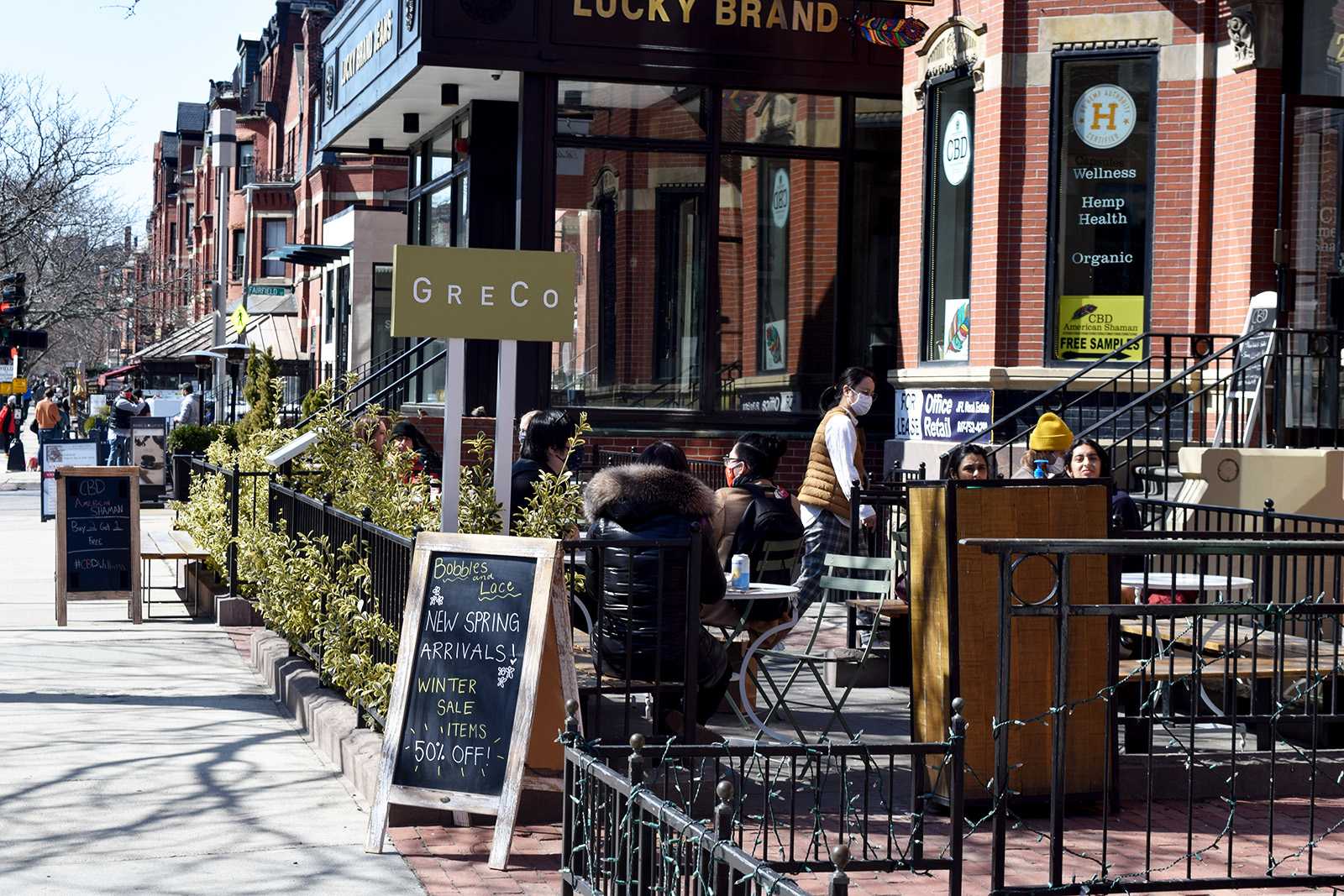 greco restaurant on newbury street in boston