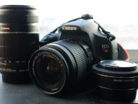 DSLR camera and lenses
