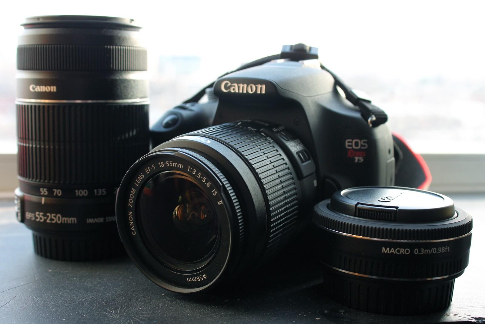 DSLR camera and lenses