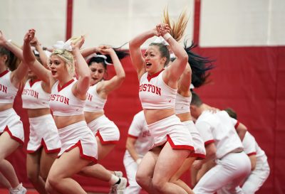 dance team and cheer send off