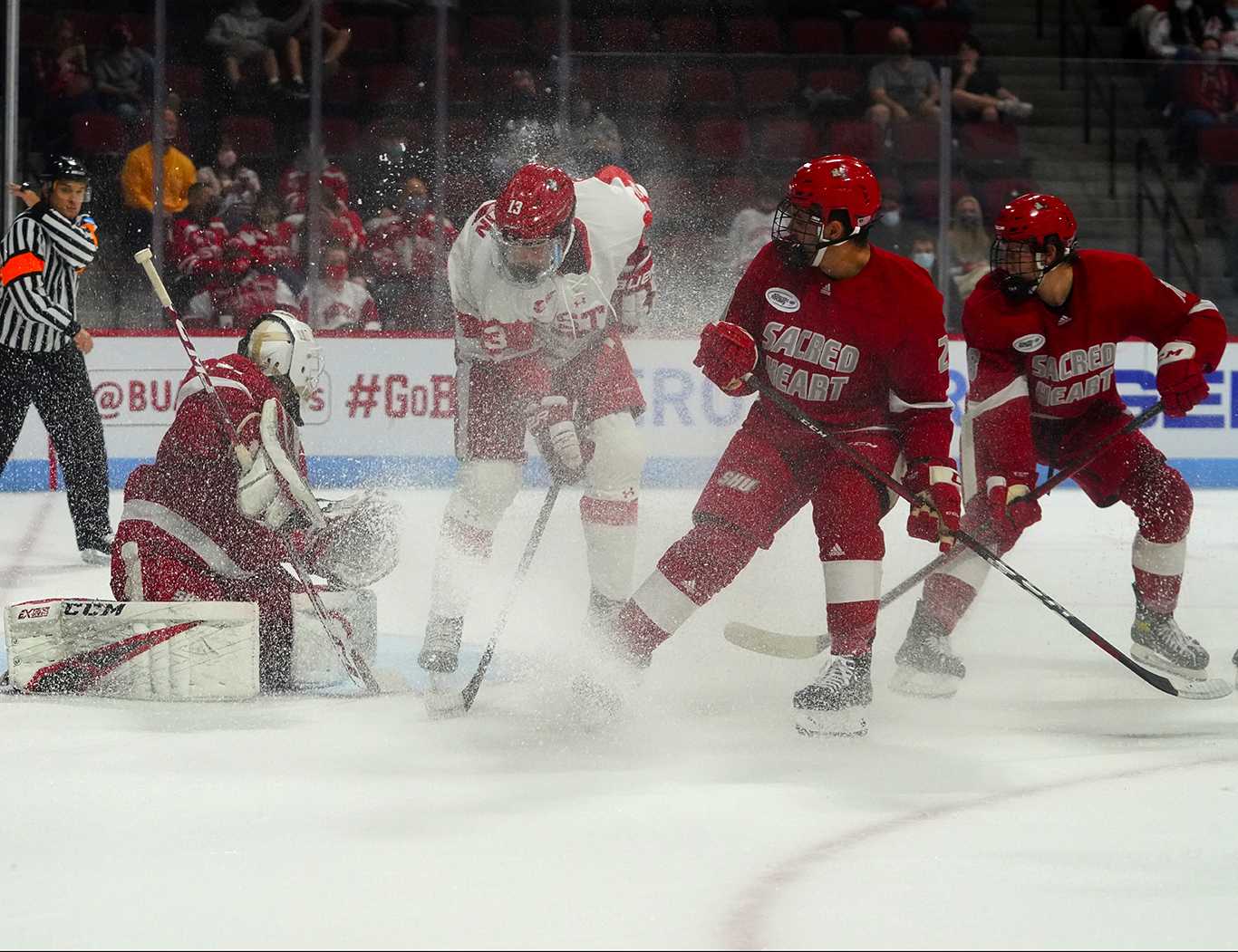 BU hockey player