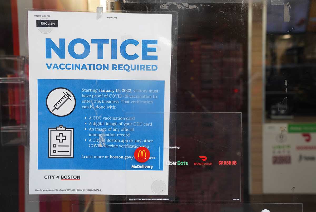 indoor vaccine mandate for certain spaces