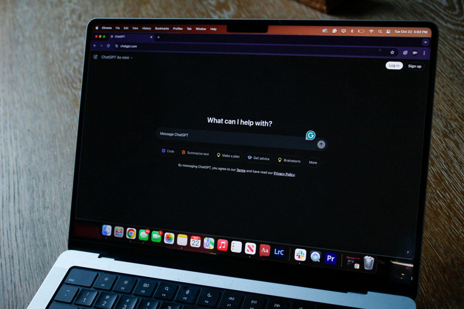 A photo illustration shows the ChatGPT message box open on a computer. AI’s effect on scientific research was highlighted in this year’s Nobel Prizes. ISABELLA OLAND/DFP PHOTOGRAPHER