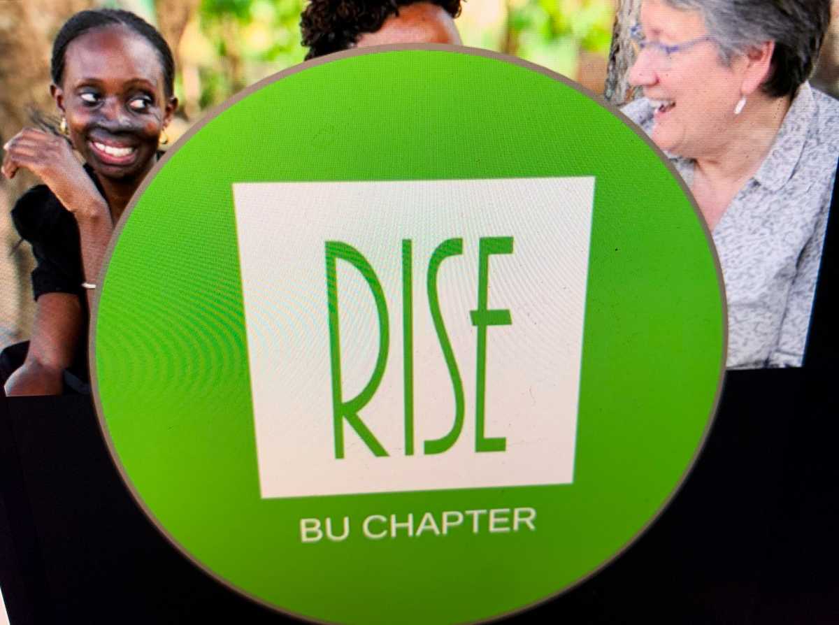 The RISE BU Chapter on Facebook. The chapter was formed to raise awareness and provide support for victims of acid attacks, a lesser-known form of gender-based violence. ILLUSTRATION BY CONOR KELLEY/ DAILY FREE PRESS STAFF

