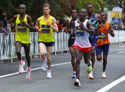 2021 Boston Marathon runners