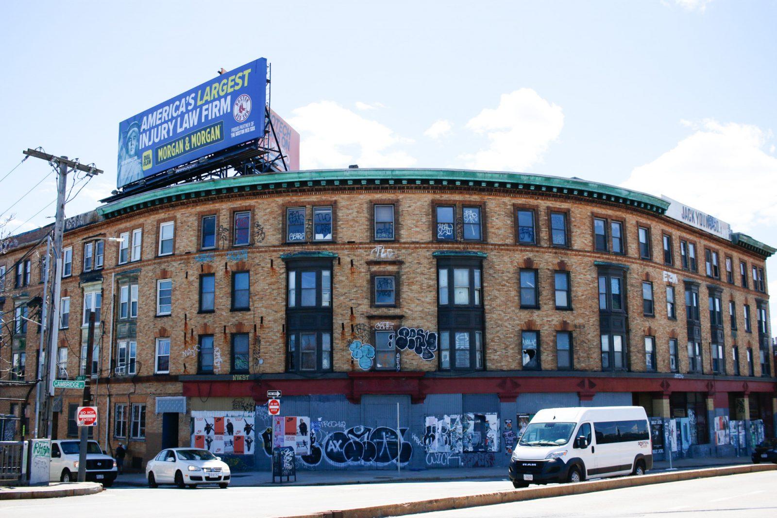 The site of the Allston Square Redevelopment Project. The program, which plans to construct 342 new housing units, has yet to receive proper funding. JOY KIM/ DFP PHOTOGRAPHER