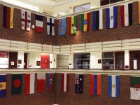 Flags in the Questrom School of Business at boston university