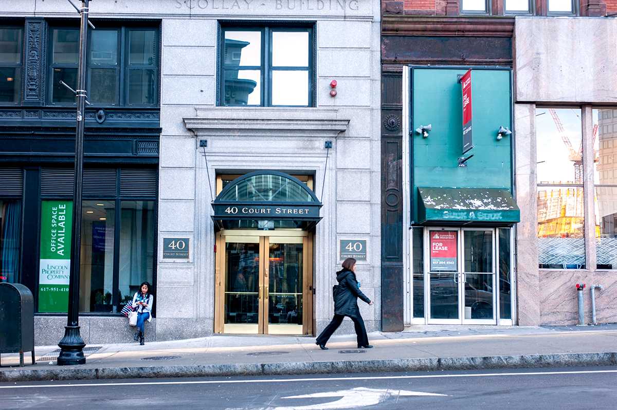 The Massachusetts Association of Health Plans building across from Government Center. The association spent $928,000 in lobbying salaries in 2018, the most of any client in the state. LEITHLAND KILBURN/ DAILY FREE PRESS STAFF