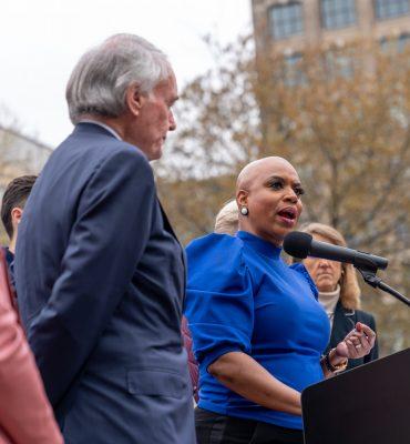 Ayanna Pressley and Ed Markey