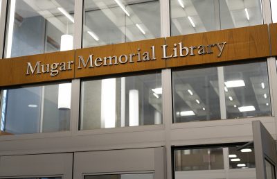 Mugar Memorial Library no head librarian