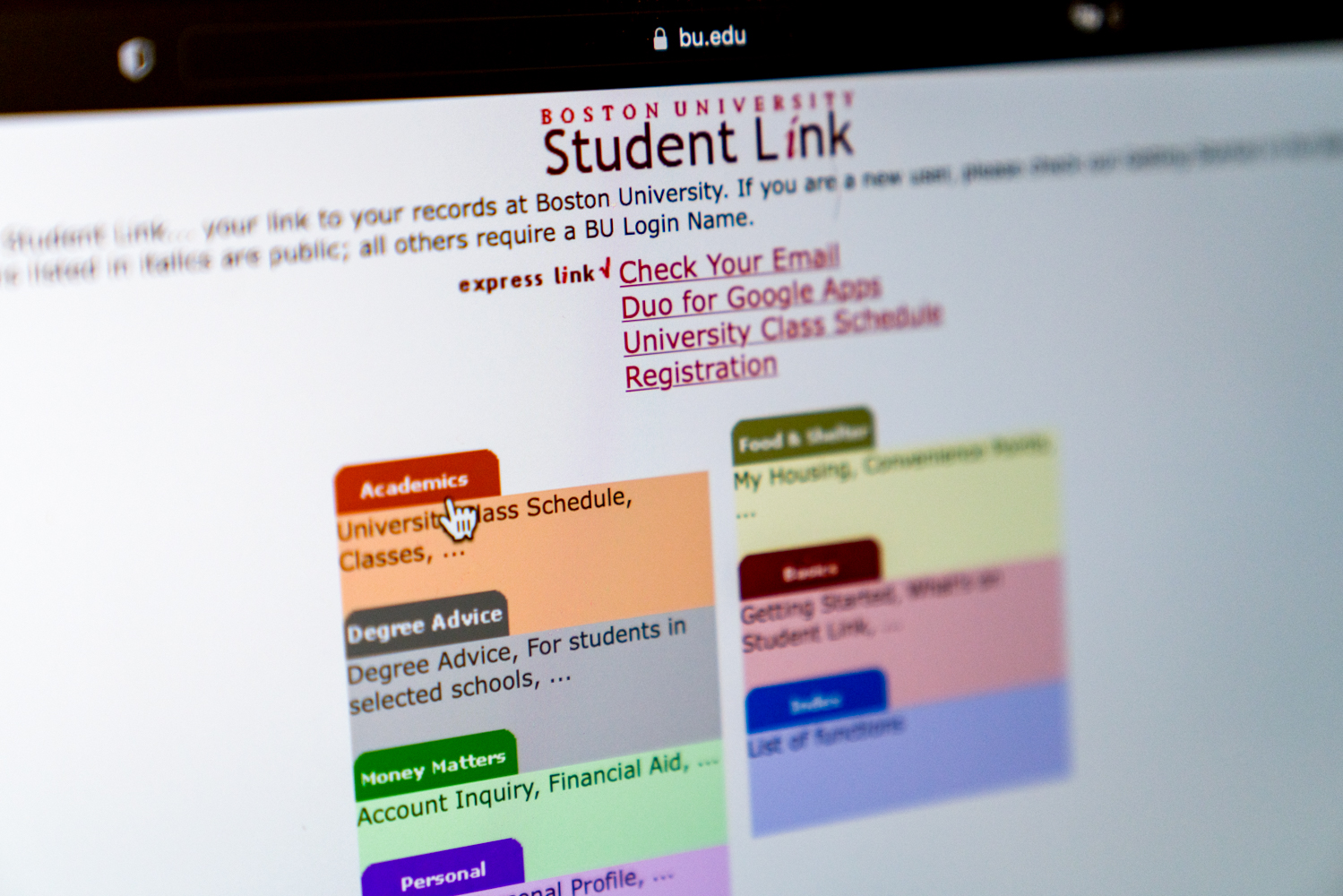 Student Link to be replaced with modernized system ‘MyBU’ – The Daily ...